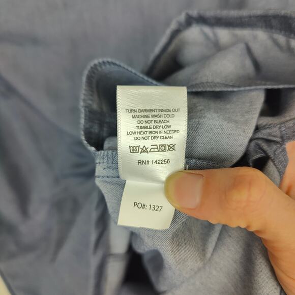 Figs Casma Scrub Top Womens XS Heather Denim Gray V-Neck Pockets Short Sleeve 72 - Picture 8 of 8